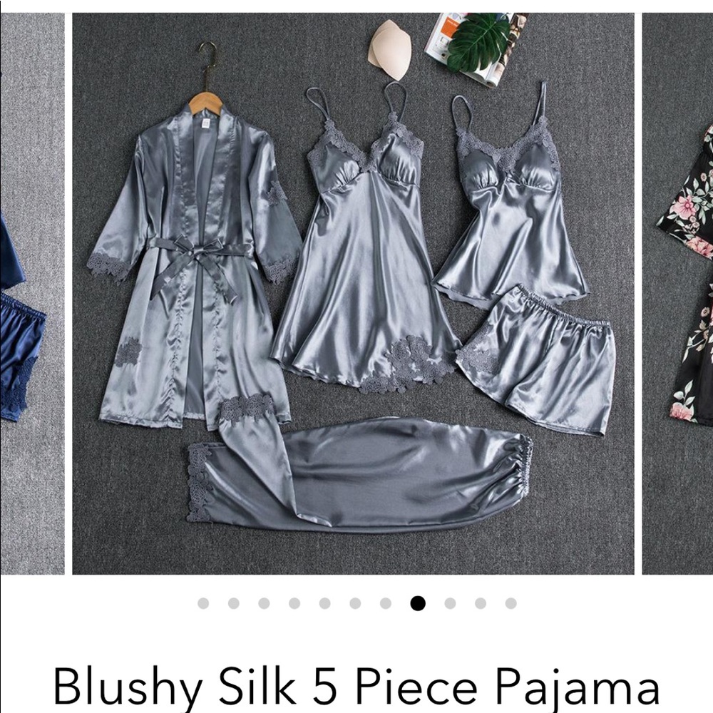 5 pc pajama set Soft Mulberry Silk